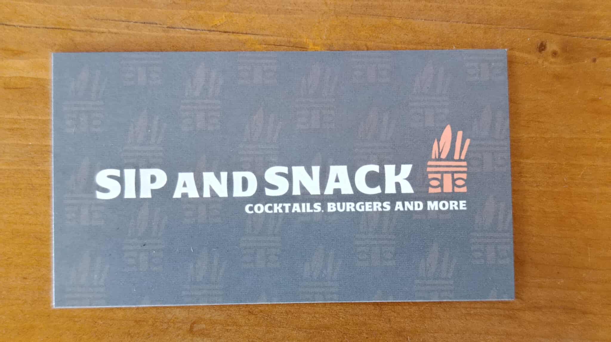 SIP AND SNACK