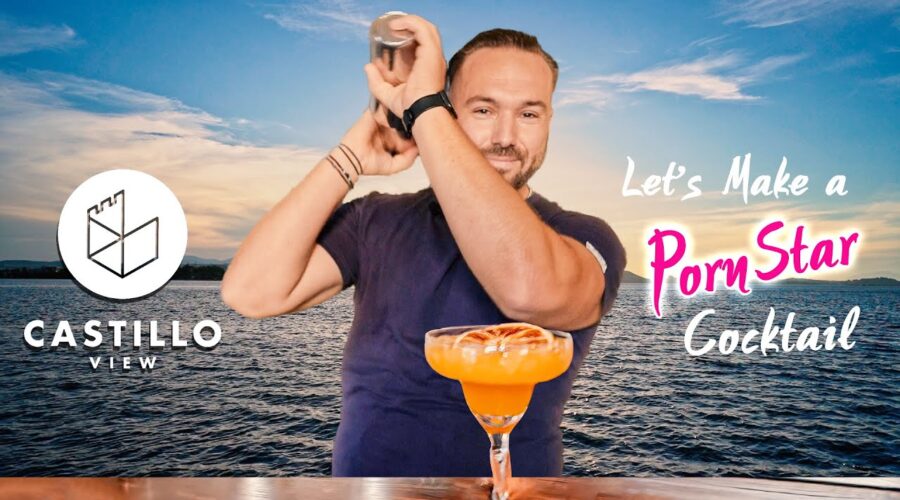 CASTILLO VIEW 🍹 Lets make a PornStar Cocktail | Seaside Bar &Live Events | Bourtzi Vassiliko Evias 🍸