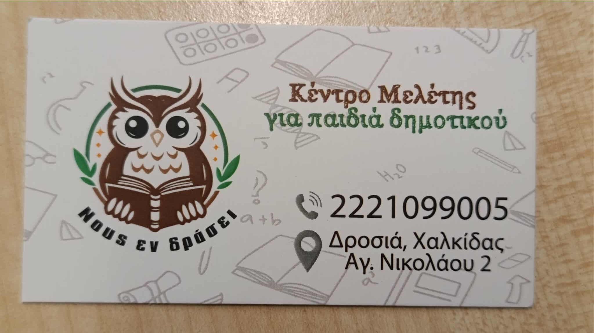 ΝΟΥΣ ΕΝ ΔΡΑΣΕΙ